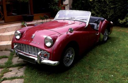 1959 TRIUMPH TR3 A CHÂSSIS N° TS46236L
 Moteur: 4-cylindre en ligne de 2000 cm3 
Boîte...