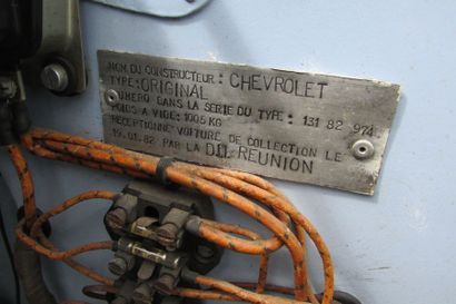 1931 CHEVROLET AE INDEPENDENCE TORPEDO CHÂSSIS N° 13182974 
Six-cylindres en ligne...