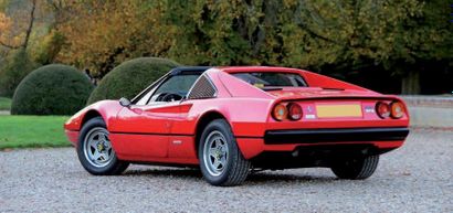 1980 FERRARI 308 GTS EX OMAR BONGO
27 000 KMS D'ORIGINE 
CHÂSSIS N°ZFFUA13AOF0030449...