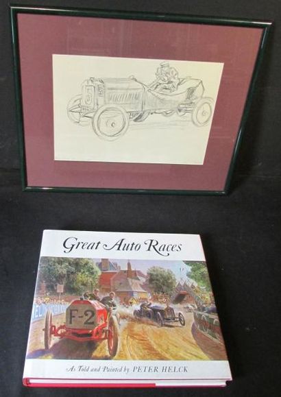 null GREAT AUTO RACES, édition 266 Pages. As told and painted by Peter HELCK, ABRAMS...