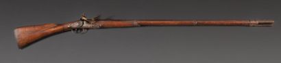 null Rare fusil d'infanterie modèle 1728. Canon rond à méplat sur le dessus et à...