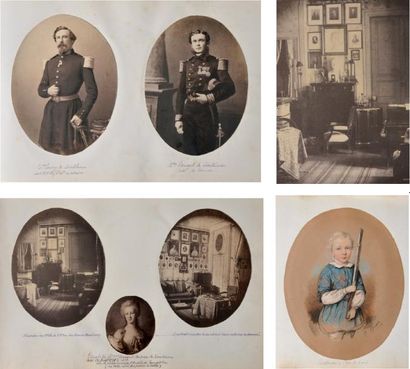 null Grand album relatif à la Famille de Turckheim comprenant: - 37 photographies...