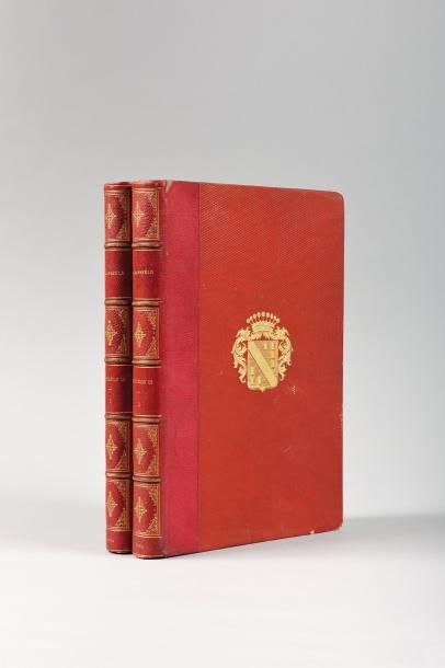 null MANSFELD Albert. Napoléon III. Paris, 1860; deux vol. grand in-8, demi-maroquin...