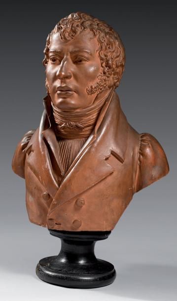 Jean-Baptiste CADET de BEAU PRE (1758-1823) «Buste d'un aristocrate en redingote»...