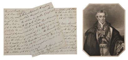 WELLINGTON (Arthur Wellesley, duc de) Lettre autographe signée, en anglais, a Miguel-Ricardo...