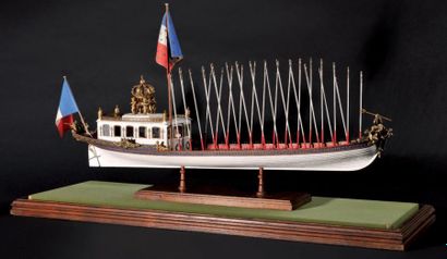 null Canot de l'Empereur Napoléon 1er Rare maquette du canot impérial réalisée par...