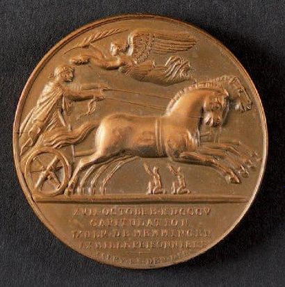 Médaille de la Capitulation d'Ulm. En bronze....