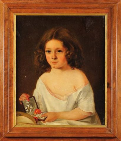 DROLLING Martin (1752-1817) attribué à «Enfant à la Légion d'honneur» Huile sur toile...