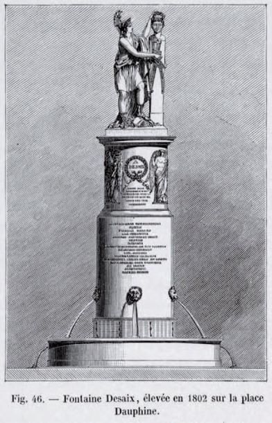 Charles PERCIER (1764-1838) «Allégorie du Tibre et du Nil, 1801-1802» Projet pour...
