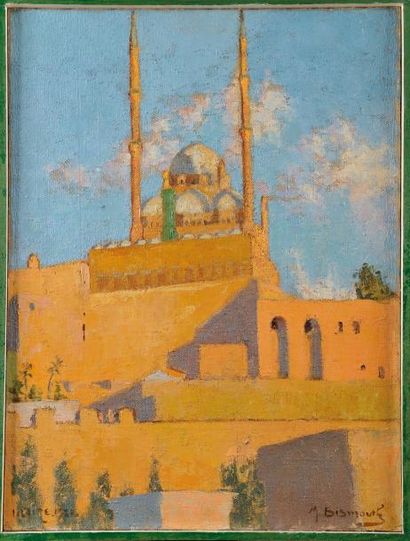 Maurice BISMOUTH (1891-1965) La Citadelle du Caire Sur sa toile d?origine Signé en...
