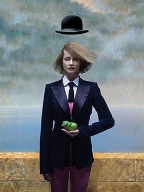 DIEGO ZITELLI (né en 1969) Hommage à Magritte n°5 Tirage argentique collé sur dibond...