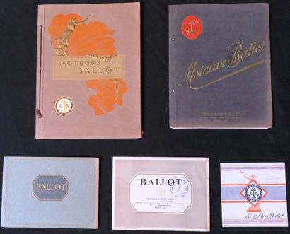 BALLOT  Lot de 5 catalogues Ballot 