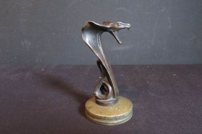 null  « Cobra », bronze patine vieux bronze signé H.Briand. Primé au concours du...
