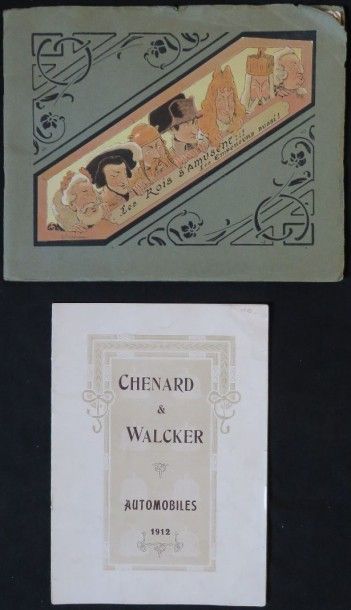 CHENARD & WALCKER  Lot comprenant 2 catalogues:" Les rois s'amusent les empereurs...