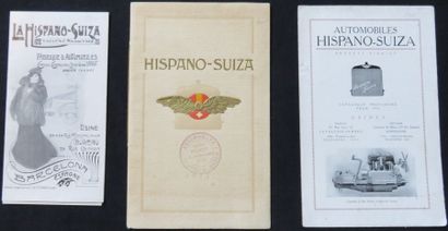 HISPANO SUIZA  Catalogue de 1912 et dépliants