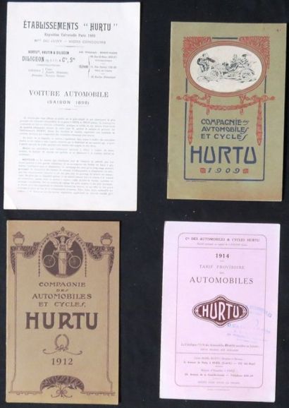 HURTU  Lot de 2 catalogues et 2 dépliants de la marque HURTU