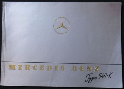 MERCEDES BENZ  Catalogue MERCEDES BENZ type 540 K