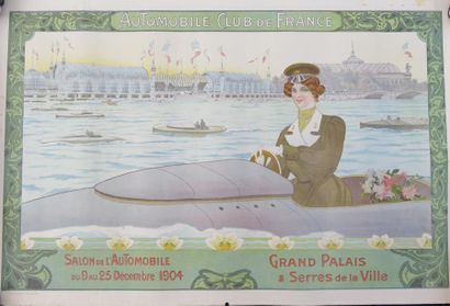 null Affiche Automobile Club de France 1904, 60 x 40 cm