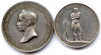 null Deux médailles en argent : François II (I) à Milan et à Venise (Manfredini)...