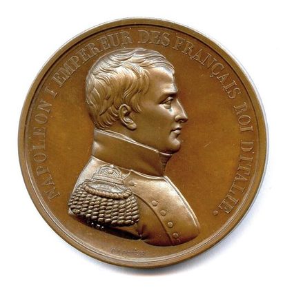 null En mémoire de Napoléon (Caqué) Buste de l'empereur en uniforme à droite. R/....