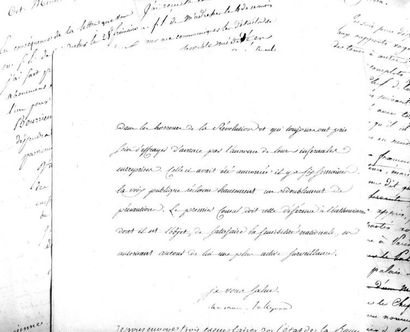TALLEYRAND (Charles-Maurice de) Lettre signée en qualité de ministre des Relations...