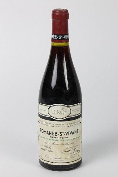 null ROMANEE SAINT-VIVANT 1986 1 bouteille (bon niveau, étiquette et capsule déc...