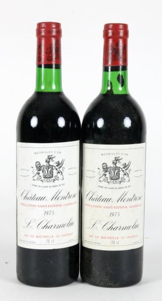null Château MONTROSE 1975 2 bouteilles (2 base goulot)