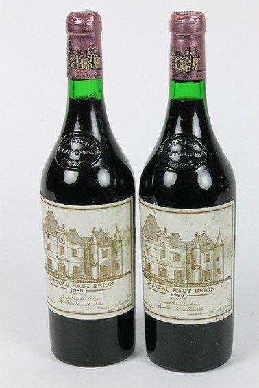 null Château HAUT-BRION, Graves 1980 2 bouteilles (bon niveau)
