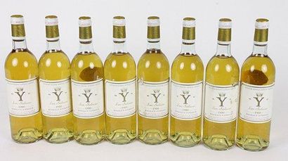 null Y d'Yquem, Bordeaux Supérieur 1980 8 bouteilles (base goulot, certaines étiquettes...