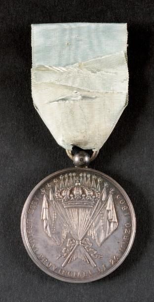 null Médaille d'honneur des milices provinciales, instituée en 1809. Médaille de...