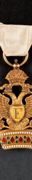 null Ordre de la Couronne de Fer, institué en 1805, modifié en 1815. Insigne de chevalier...