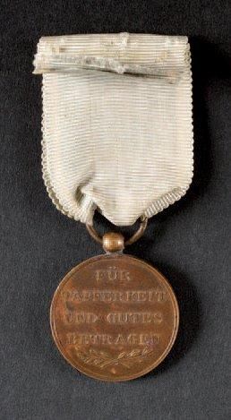 null Médaille d'honneur de Westphalie, créé en 1809. Médaille d'honneur du 1er type,...