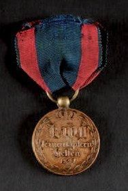  Électorat du Hesse (États allemands) Médaille commemorative des campagnes de 1814-1815,...