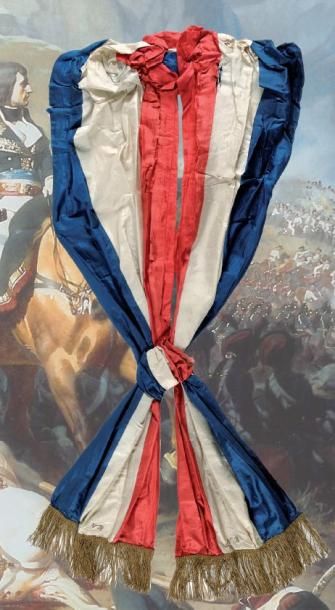  Grande écharpe de commandement qui aurait été portée par Napoléon lors de son entrée...