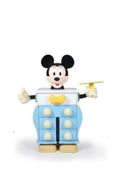 STARFORM - SOUS LICENCE WALT DISNEY Commode Mickey Mouse ouvrant par quatre tiroirs...