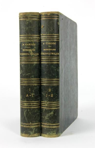 CARDINI F Dictionnaire d'hippiatrique et d'équitation. Bouchard - Huzard 1848, 2...