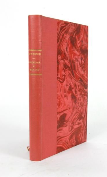 COMMINGES Dressage et menage. Plon, 1897, reliure rouge