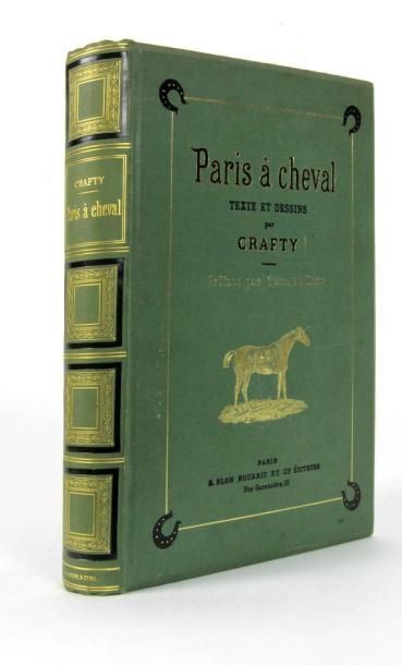 CRAFTY Paris à cheval. Plon, 1889, cart. Éditeur