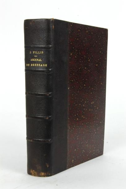 FILLIS James Journal de dressage. Flammarion. 1903, reliure marron