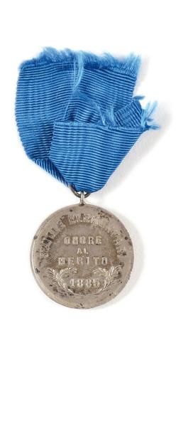 ITALIE (MUNICIPALITE DE PALERME) MEDAILLE DE RECOMPENSE DE L'ECOLE ELEMENTAIRE. En...