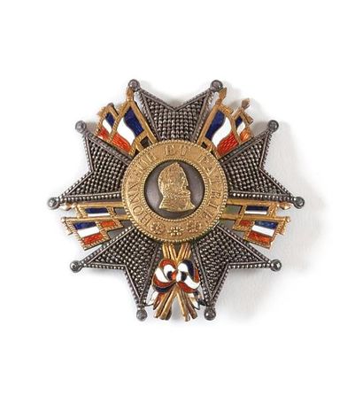 France ORDRE DE LA LEGION D'HONNEUR, institué en 1802. Plaque de Grand officier d'époque...