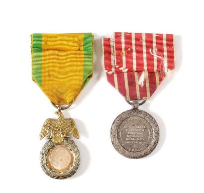 France MEDAILLE MILITAIRE, instituée en 1852. Médaille militaire du 2è type. Vermeil....