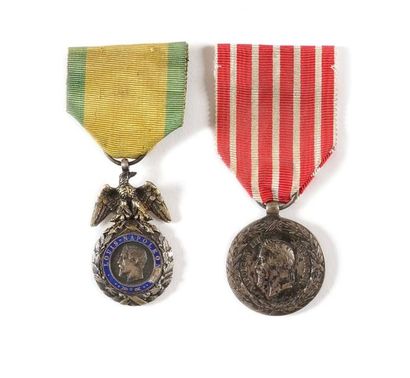 France MEDAILLE MILITAIRE, instituée En 1852. Médaille militaire du 2ème type, par...