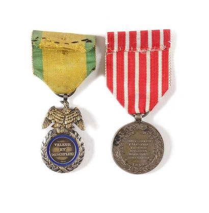 France MEDAILLE MILITAIRE, instituée En 1852. Médaille militaire du 2ème type, par...