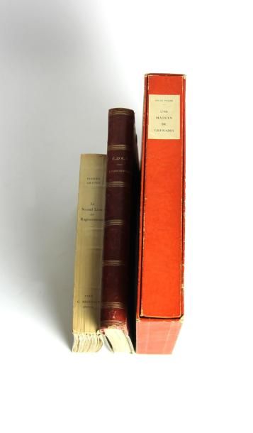 null LOT DE 3 VOLUMES DE LITTÉRATURE: -ZOLA Emile. L'Assomoir. Paris, Marpon - Flammarion,...