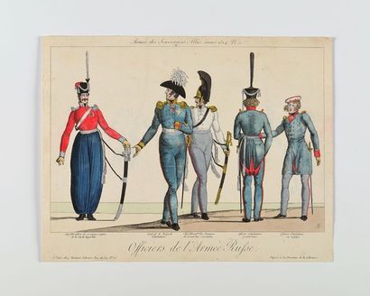 null UNIFORMES. - [GODEFROY (Adrien-Pierre-François)]. Armée des souverains alliés....