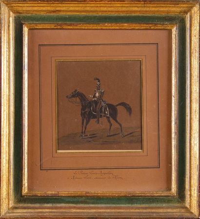 null Louis Napoléon Bonaparte, futur Napoléon III (1808-1873) «Carabinier à cheval»...