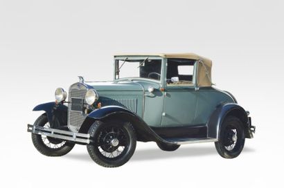 null 1930 FORD A DELUXE RoADsteR Châssis n° 3176624 Carte grise de collection La...