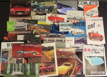 null Lot de catalogues CHEVROLET CORVETTE