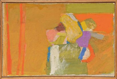 Chafik ABBOUD (1926-2004) Composition Huile sur toile Signée en bas à droite et datée...